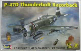   85 5261 P 47D Thunderbolt Razorback 148 Scale Plastic Kit + Free Glue