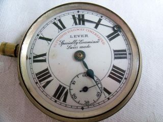 Pocket watch Superior railway timekeeper REMONTOIR Swiss made not 