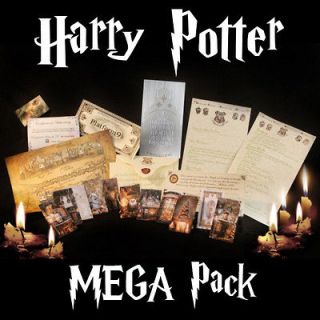   Harry Potter STUNNING Letters, ticket, tags, map, yule ball + MORE