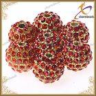   Disco Balls Yellow Alloy Findings Jewelry Loose Charm Beads 50X