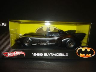 Hotwheels Batmobile 1989 Moive Series Black 1/18