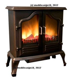 Portable Heater 1500w Electric Fireplace Stove w/ Classic Antique 