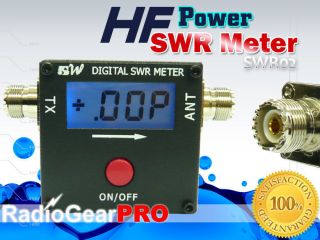 Digital HF Power & SWR Meter for Portable Handheld 2 way radio