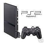 SONY Slimline PS2 Console Black PAL  PLAYS PAL PS2 GAME