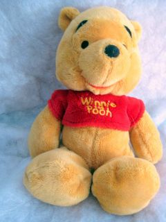 Winnie Pooh Bear Plush Disney Stuffed Animal Toy 12 Polyester Poly 