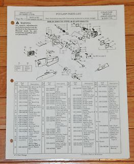 Vtg. Poulan 2300AV 2300CVA 2350CVA Chain Saw Parts List Manual 