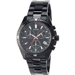 Accurist MB793B Black Stainless Steel Chronograph Gents Watch