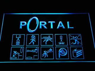 e068 b Portal Game Logo Neon Light Sign