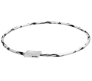 New Phiten Titanium Necklace 22 White/Black Tribal X30
