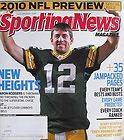   RODGERS   GREEN BAY PACKERS 8/30/10 Sporting News 2010 NFL PREVIEW