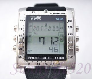 Fashion Digital TV DVD Remote Control Mens Wrist Watch