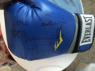 Sergio Maravilla Martinez Signed Blue Everlast Boxing glove with 