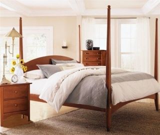 Kincaid Gathering House Pencil Poster Bed, Queen, Cherry, Never Used 