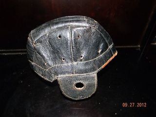 Early Antique Soft Cap Leather Football Helmet