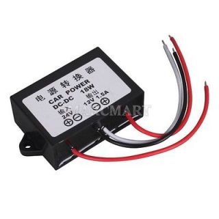   to 12V 1.5A Car LED display power supply Converter F Cable TV GPS 