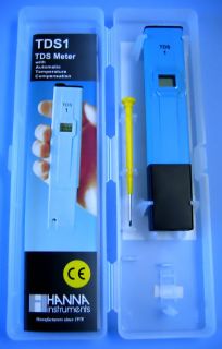 TDS1 / HANNA TOTAL DISSOLVED SOLIDS METER 0 to 999 ppm