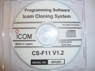 Icom CS 11 Programming/Cl​oning Software F11/F21 Series Ver 1.2