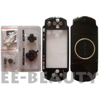 Black Fascia Full Housing For PSP 3000 3001 Case Cover Faceplate 