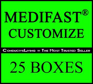 MEDIFAST® CUSTOMIZABLE 25 BOXES  YOU DECIDE FLAVORS  THE MOST 
