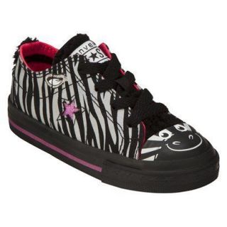 Converse One Star Girls Zebra Print Oxfords Sneakers Size 7 NWT