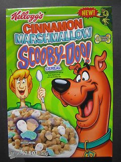 SCOOBY   DOO  KELLOGGS CEREAL BOX FACTORY SEALED NEVER 