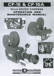 Cinema Products CP 16 & CP 16/A Instruction Manual