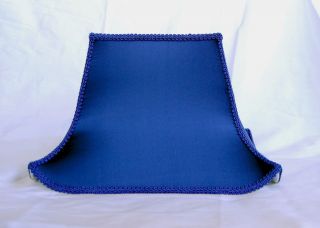 ELEGANT 100% SILK NAVY BLUE TABLE LAMP SHADE