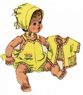 Doll Clothes PATTERN for 13 Betsy Wetsy Tiny Tears 1950s dolls 3218
