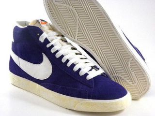 Nike Blazer High Vintage Purple/White Suede Retro Casual Walking Men 