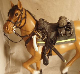 quarter scale model 1885 McClellan Cavalry Army saddle for Battat 