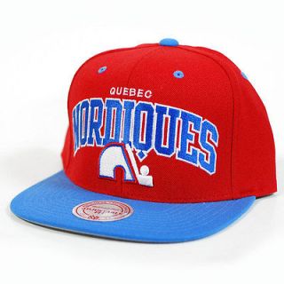 QUEBEC NORDIQUES Mitchell & Ness D12 Red Snapback Hat