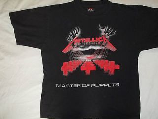 METALLICA Master of Puppets shirt size L VTG? Thrash Metal Slayer 