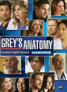 Greys Anatomy The Complete Eighth Season 8 (DVD, 2012, 6 Disc Set)