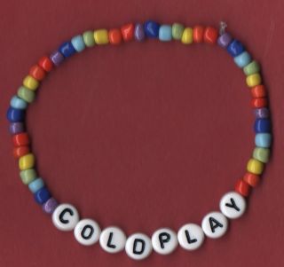 Handmade rainbow coloured custom bracelet   choose your caption