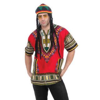   Rasta Jamaican Dreadlocks Dreads Hat W/ Hair & Glasses Costume Kit