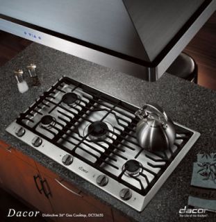 Dacor DCT365S/LP DCT365S, 36Distinctive LP Gas Cooktop