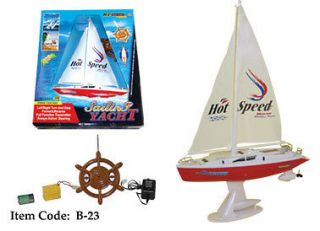   Remote Control Yacht Sailing Racing Boat Gift w/Charger,Stan​​d