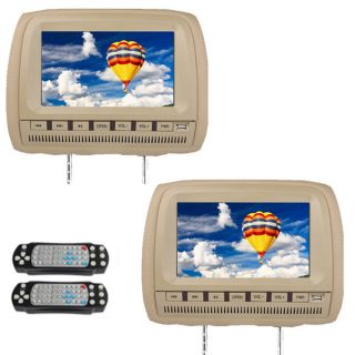   Inch Car Radio DVD Player Pillow Headrest Monitor BT Game Sony Lens