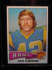 1975 Topps #482 Dave Elmendorf Los Angeles Rams NM 1062