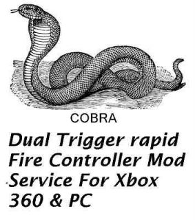 Dual Trigger Rapid Fire Controller Mod Service Xbox 360 & PC ~~