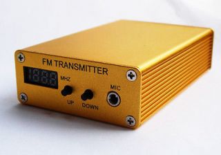 Golden FM Transmitter mini radio station PLL stereo 1mw fm broadcast