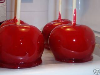 GOURMET RED CANDY APPLE/APPLES PARTY FAVOR/FAVORS