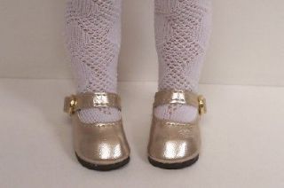 Metallic CREAM Doll Shoes For 10 Ann Estelle Sophie♥