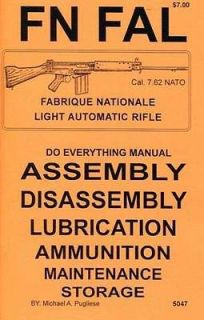 FN FAL DO EVERYTHING MANUAL DISASSEMBLY CARE BOOK NEW