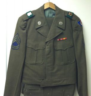   Early 60s Ike Dress Jacket and Pants 238th Cav. 38th Inf. 2nd Recon