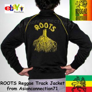 ROOTS New Rasta Pinstripe Retro REGGAE Track Jacket M