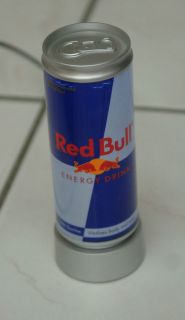 RED BULL Mini Light Up PROMO CAN For Display Measures 6  1/4 Inch 