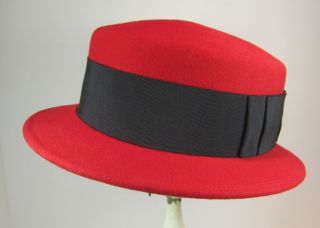   MRS Andy Geo Bollman EXCELLO Red Hat Society Bonwit Teller Vtg New