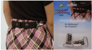 Dapper Snapper Adjustable Elastic Belt + Add On Clips  Children 