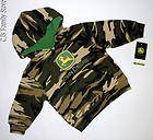 John Deere Camouflage Hoodie Hooded Camo Sweatshirt Jacket